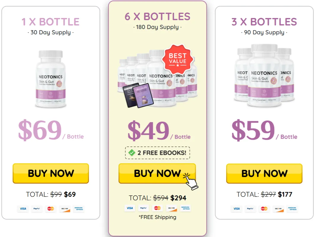 Buy Neotonics from official website secure checkout